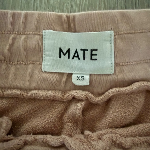 Mate the Label Women’s Dusty Rose Organic Cotton Relaxed Sweatpant Size XS - Picture 2 of 7